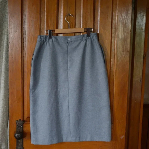 Vtg Tan Jay Pleated Skirt - Picture 2 of 11